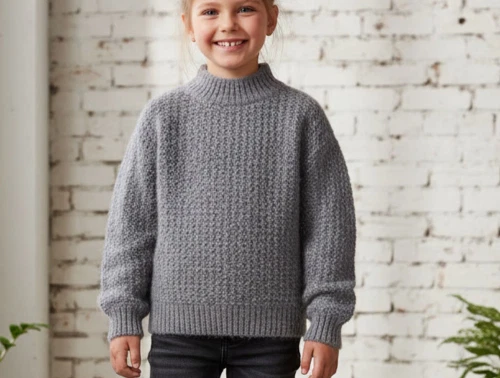 Sofie Schnoor Girls strik grey melange glitter